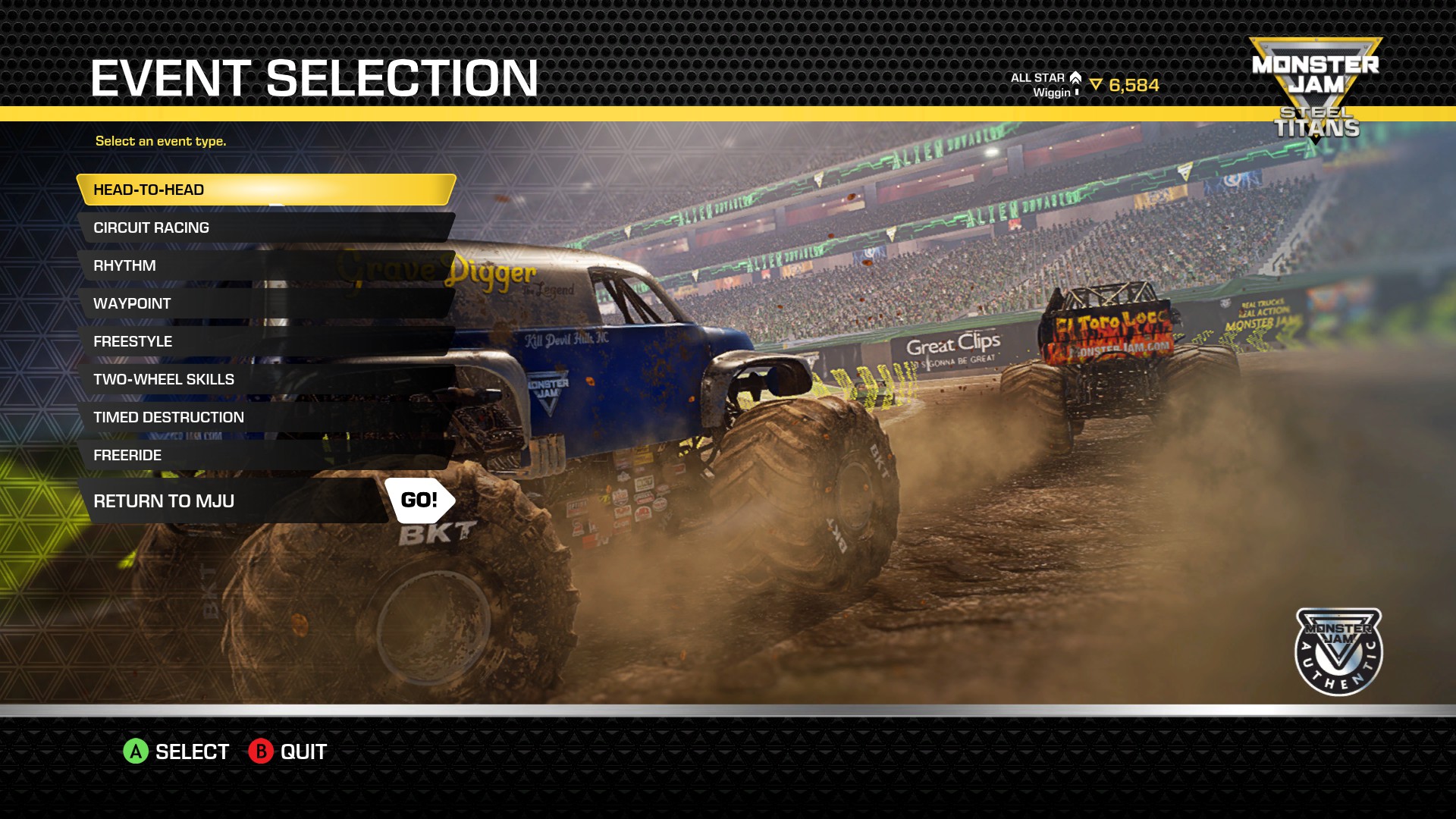 Monster Jam Video Game Steel Titans